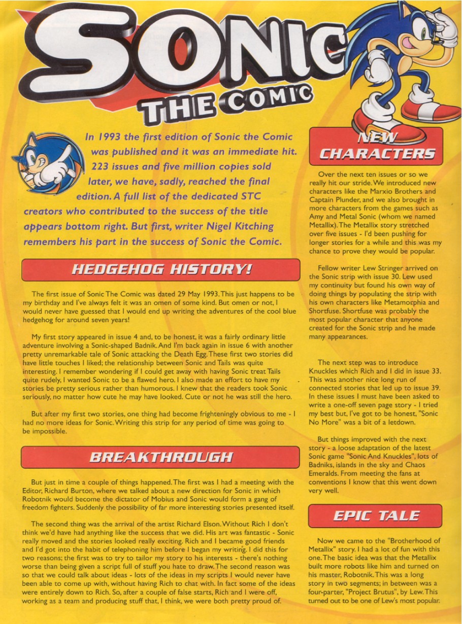 Sonic - The Comic Issue No. 223 Page 1